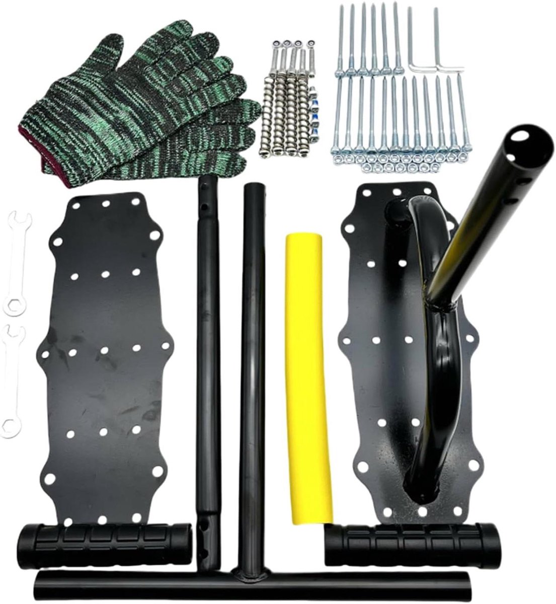 Gazon Beluchter - Handmatige Verticuteerder - Gazon Onderhoud - 17 Stalen Spikes - 42 x 34.5 cm - Zilver