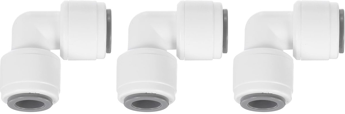Dailygoods - 3pcs Push-to-Connect Lucht Slangverbindingen - 90 Graden Hoekconnectoren