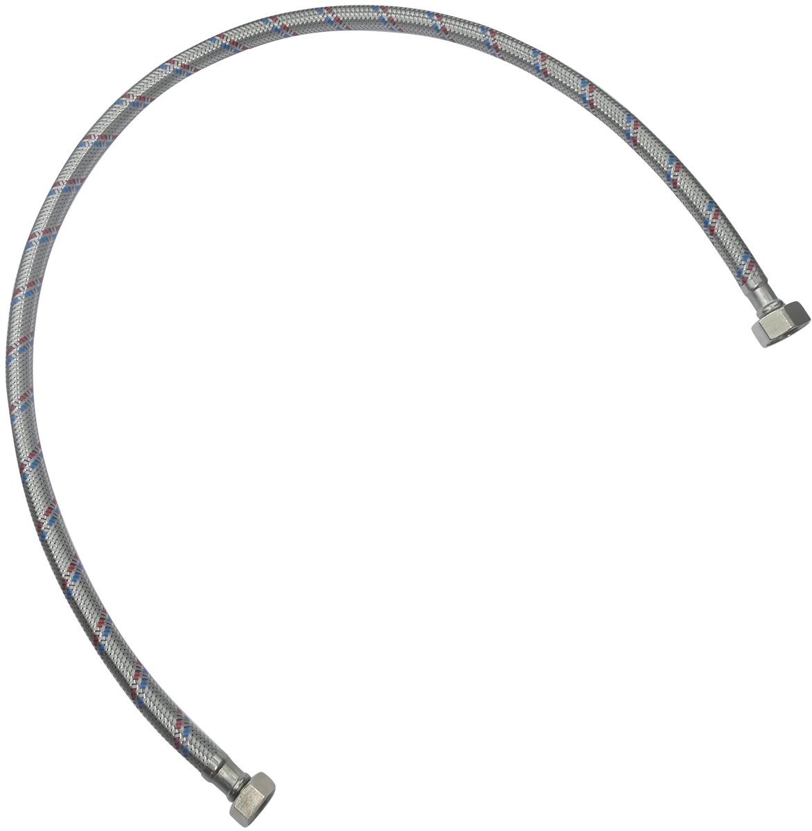 Dailygoods - Flexibele Aansluitslang - 800mm - 1/2 inch naar 3/8 inch