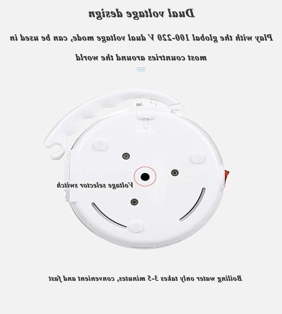 Opvouwbare Waterkoker - Reis Waterkoker Camping - Water Koken Onderweg - Digitale Temperatuurweergave - 600 ml - Wit