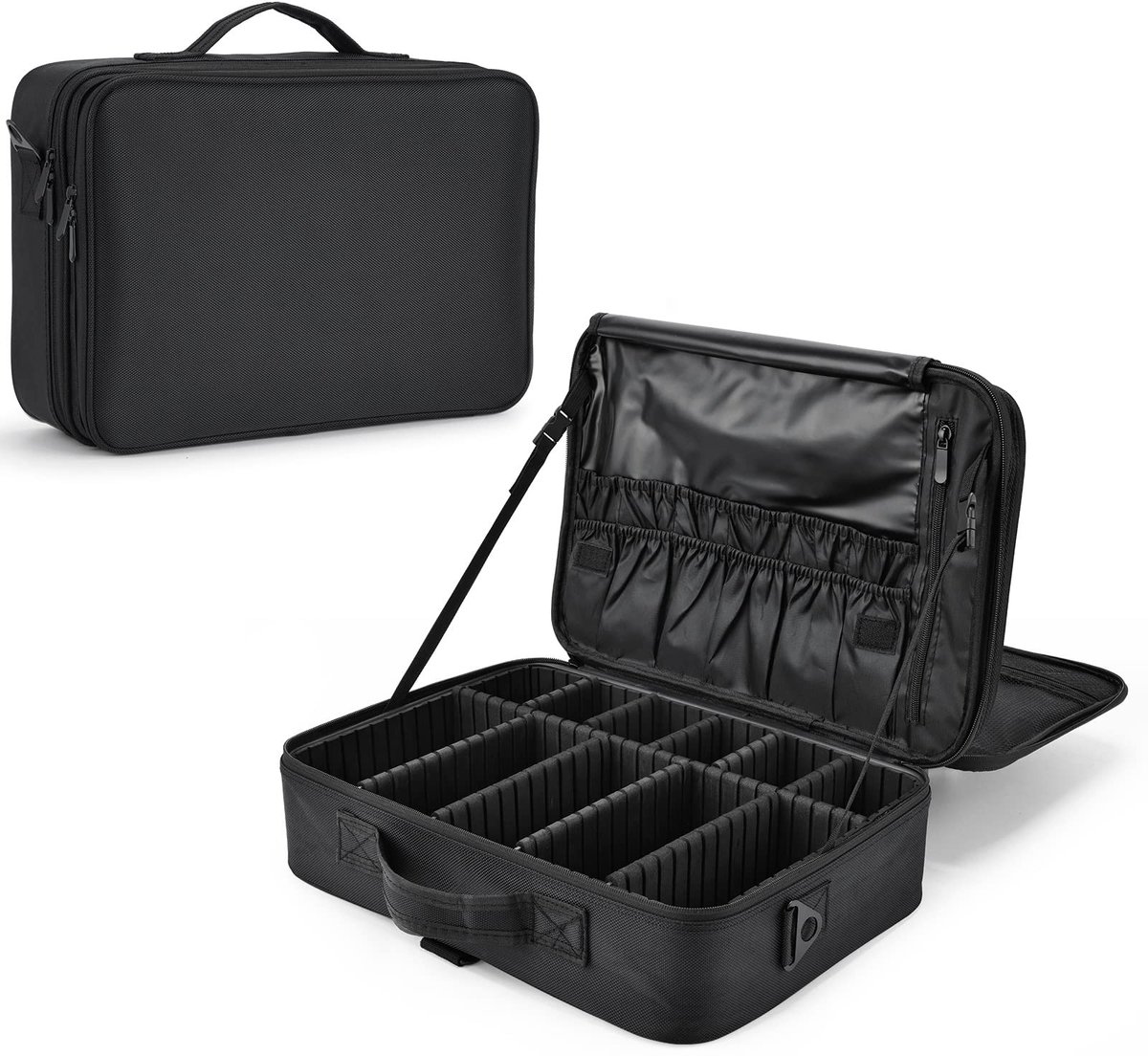Dailygoods - Grote Makeup Tas - Cosmetica Organizer voor Reizen met 12 Compartimenten