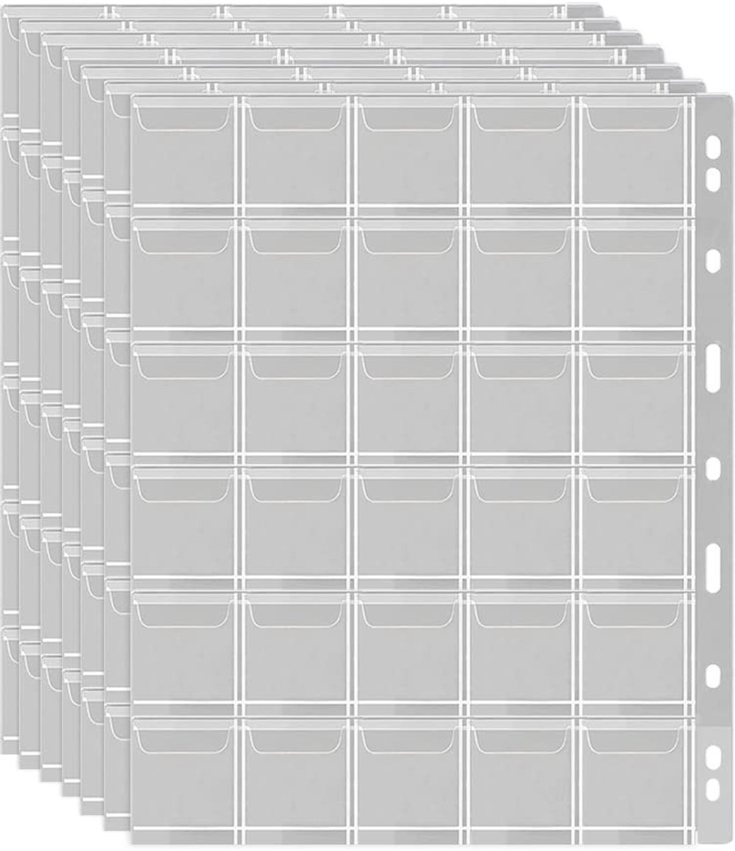 Dailygoods - 420 Coin Pages - Plastic Munthouders voor Verzamelingen