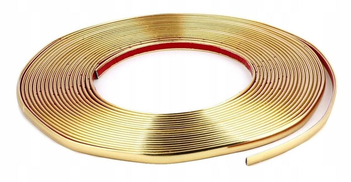 Dailygoods - 10m Gouden Rand, Flexibele Wandafwerking voor Tegels en Spiegels