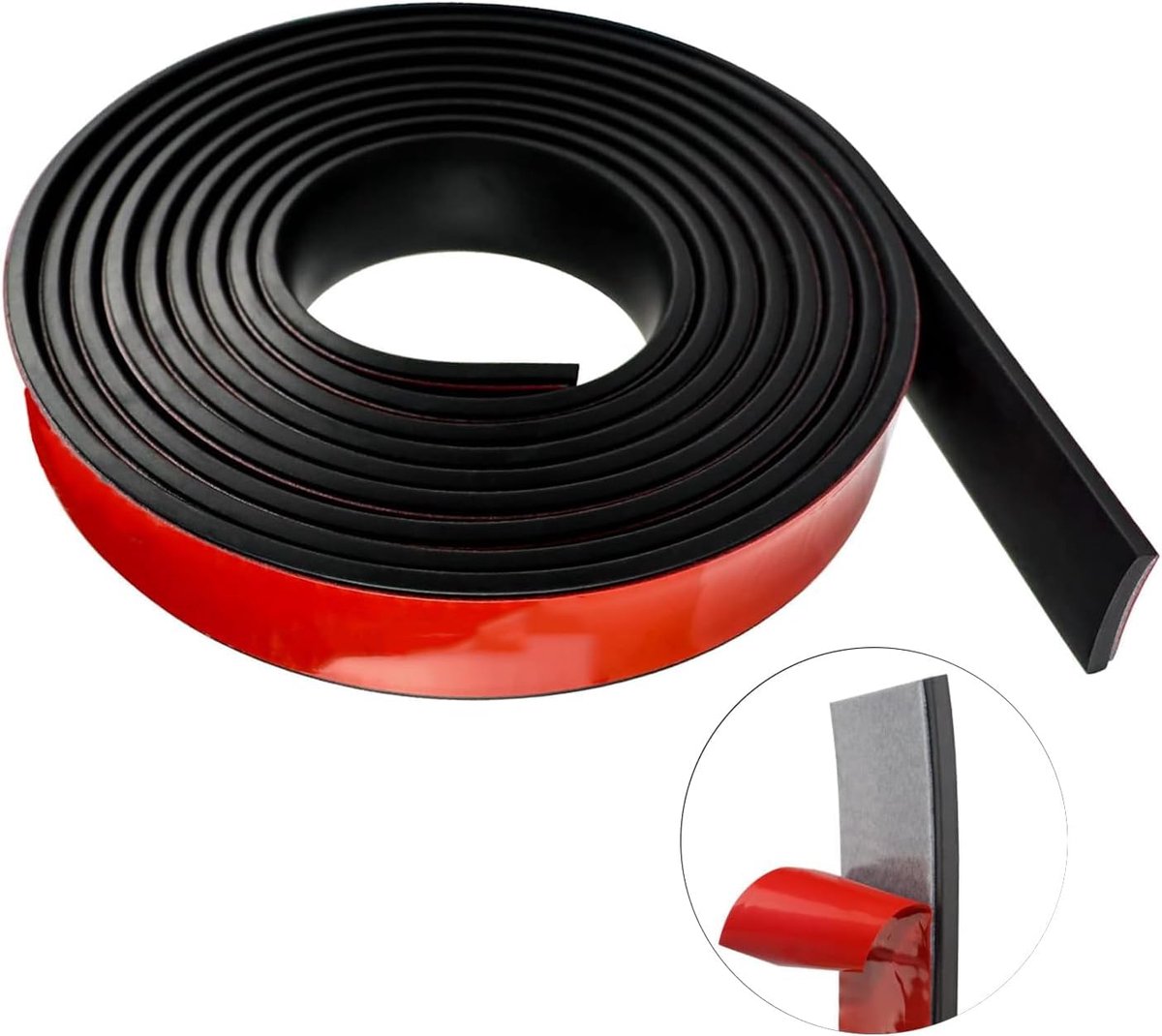 Dailygoods - Zelfklevende Rubber Strips 25mm x 3mm x 300cm voor Diverse Toepassingen