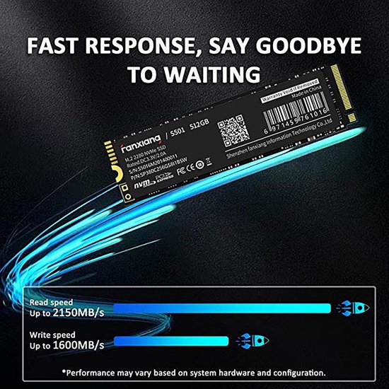 NVMe M.2 SSD - Interne SSD Solid State Drive - Computer Versnellen - PCIe Gen3.0 x4 Interface — afbeelding 4