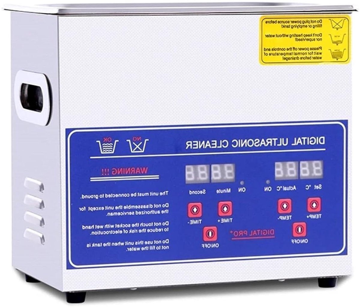 Ultrasone Reiniger - Reinigingsmachine Bad - Schoonmaken van Onderdelen - Met Verwarmingsfunctie - 2 Liter Tank - Zilverkleurig