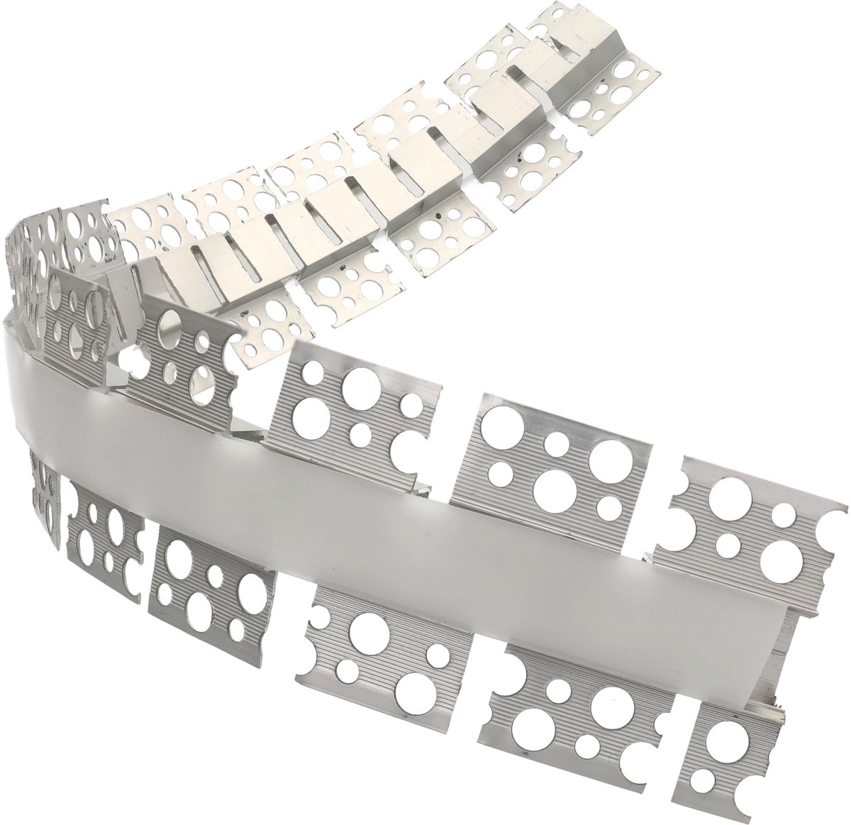 SnelShoppen - Flexibel Profiel 3 Meter voor Ledstrips tot 15 mm Breed in Gipsplaten - Grijs Aluminium met Siliconen Diffuser - Ideaal voor Thuis, Keuk