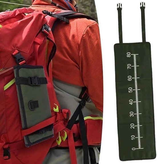 Vis Onthaakmat - Vismat Weegschaal - Vissen Documenteren - Ingebouwd Meetlint - 130 cm - Groen — afbeelding 4