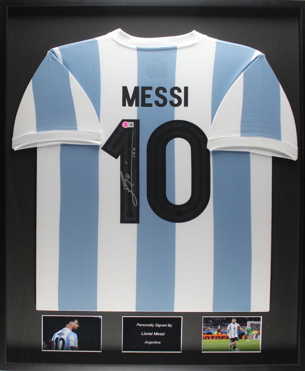Lionel Messi Argentinie 2024 ingelijst Thuis Shirt