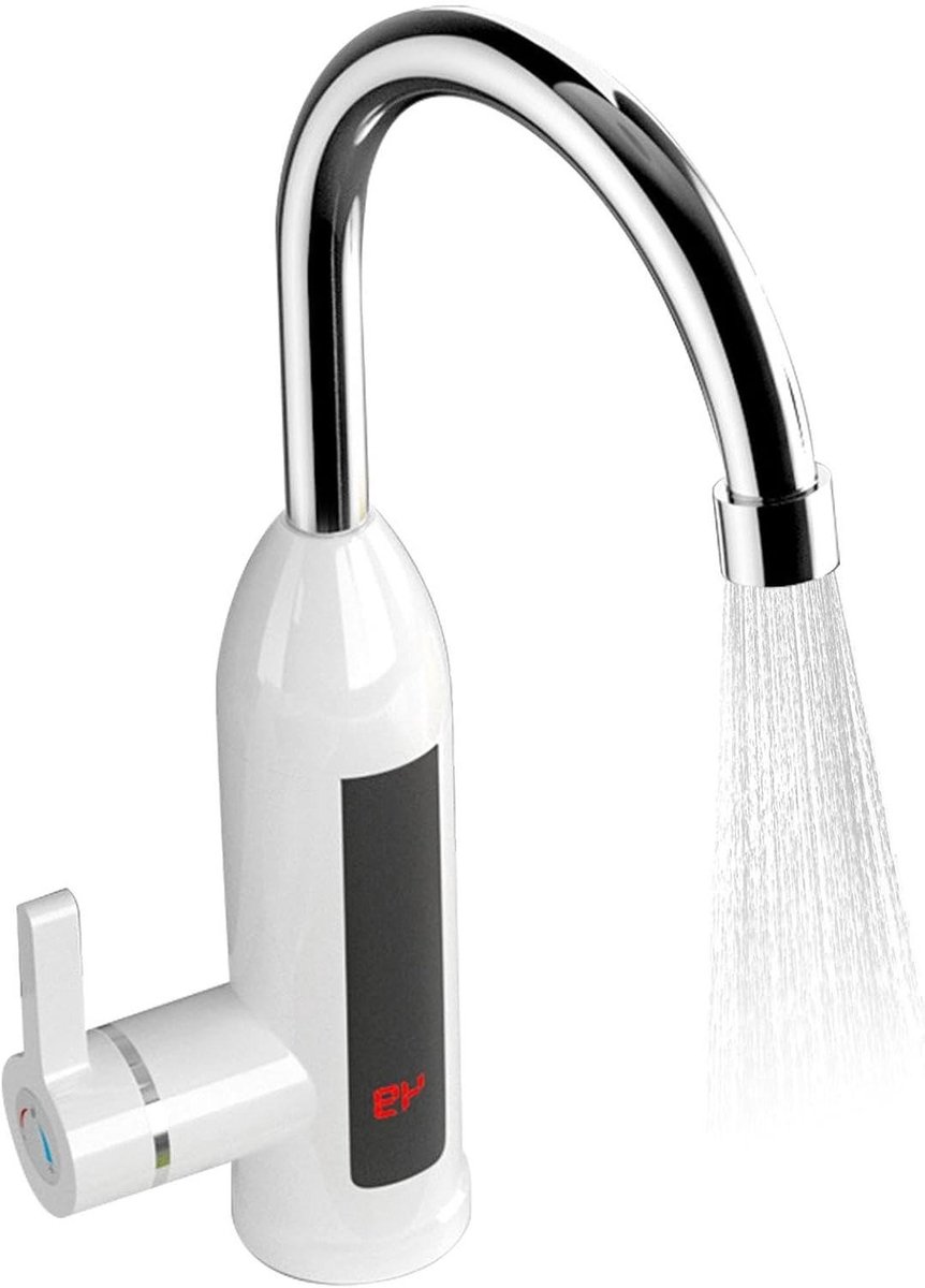 Elektrische Kraan - Directe Verwarming Kraan - Snel Warm Water - Digitaal Display - 11.1D x 21.5W x 11.1H cm