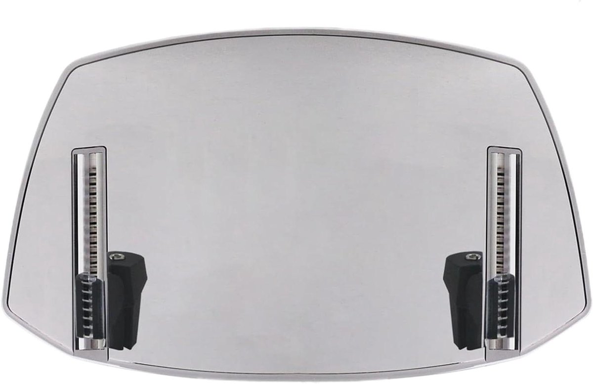 Motor Windscherm - Voorruit Spoiler - Comfortabel Rijden - Universele Pasvorm - 30 x 19 x 5 cm - Grijs