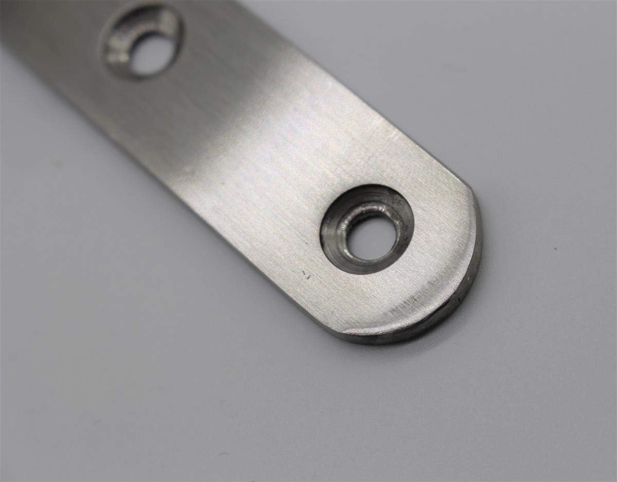 SnelShoppen - RVS hoekverbinder 10x meubelhoek 6,5 cm - Duurzaam, Roestvrij Staal, Perfect voor Meubelconstructie, Verbeter de Stabiliteit van Uw Meub