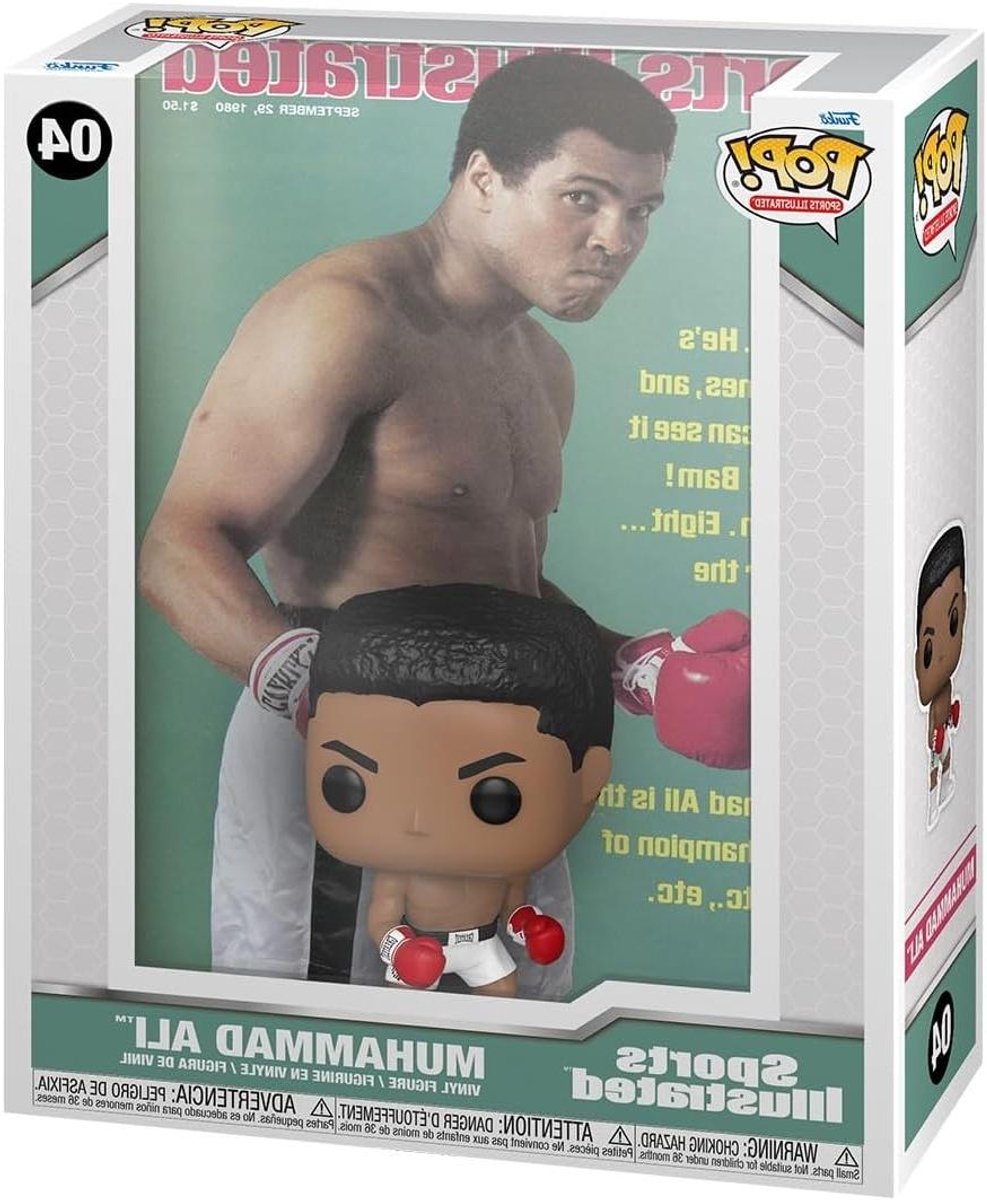 Muhammad Ali Vinyl Figurine - Sportscollectible Display Figure - Collectie Uitbreiden - Sports Illustrated Cover - 9.5 cm Hoog - Zwart