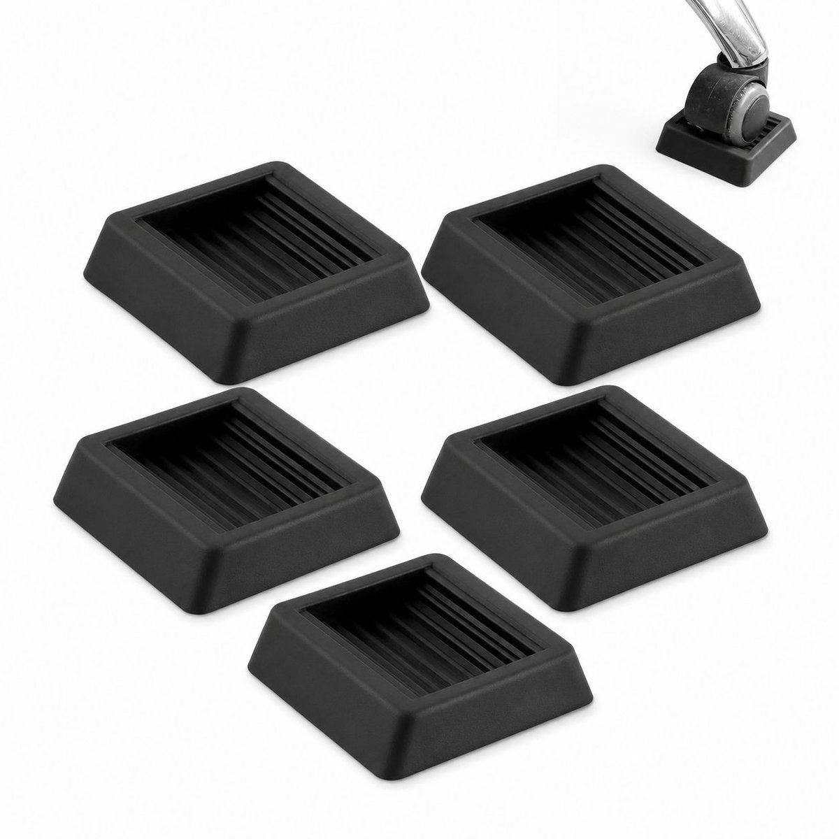 VHV - Meubelstoppers Antislip - Vloerbeschermers voor Wielen en Poten - Voor Bureaustoel, Bed en Bank