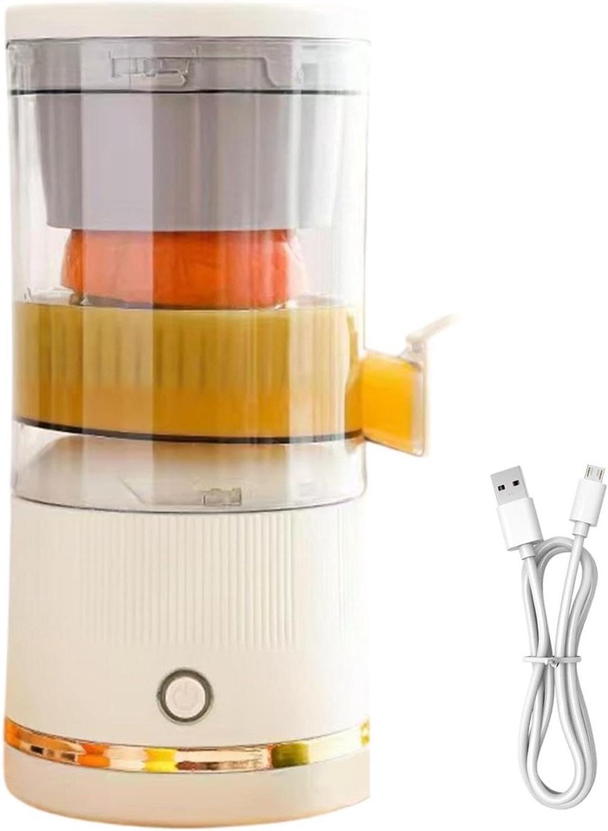Elektrische citruspers - Sapcentrifuge draagbaar - Vers sap maken - Automatische scheiding - 237 cm hoog - Wit