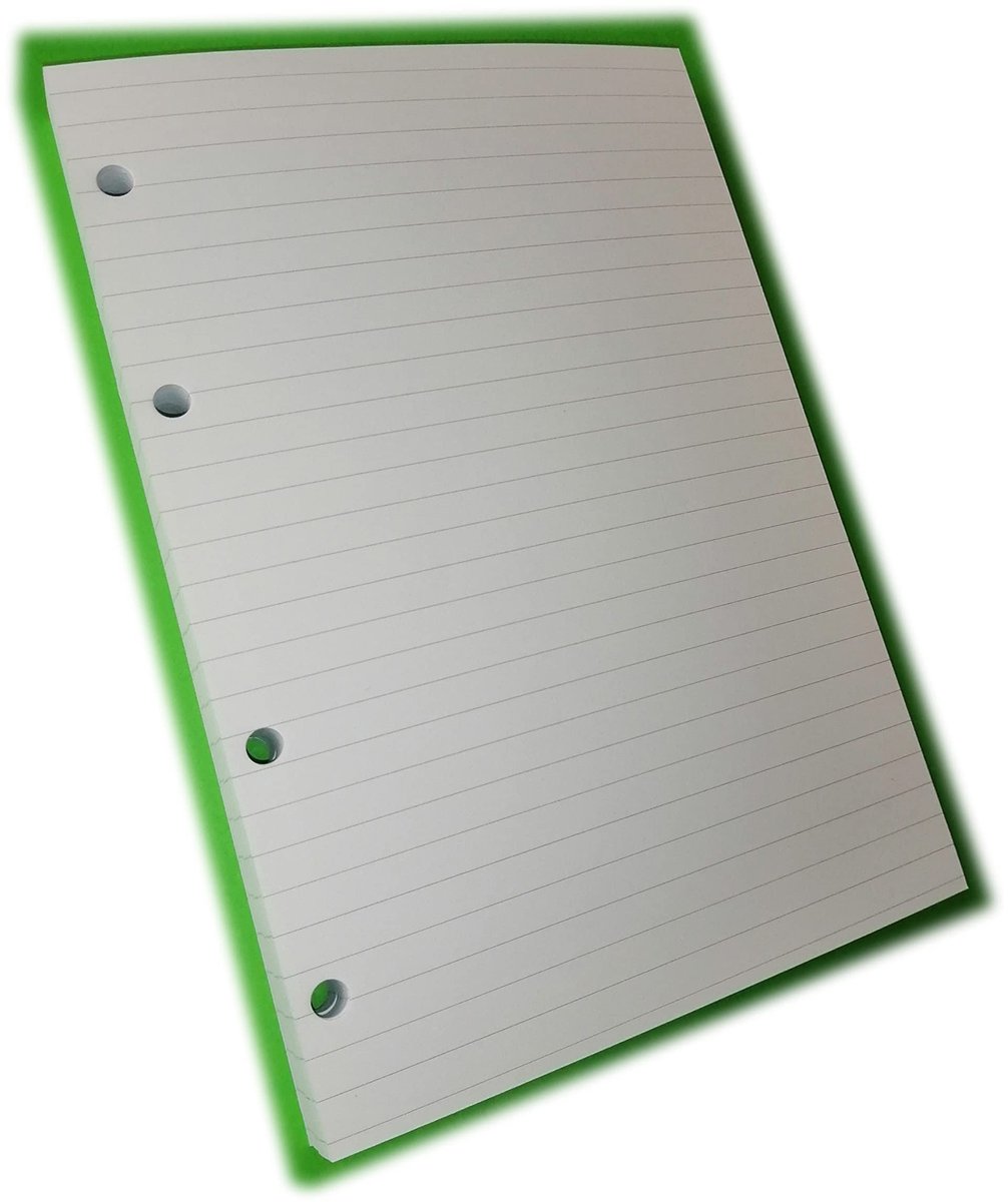 SnelShoppen - 100 Vellen A5 Gelinieerd Papier 120 g/m² met 4 Gaten voor Ordners - 7 mm Regels - Perfect voor School, Kantoor en Notities