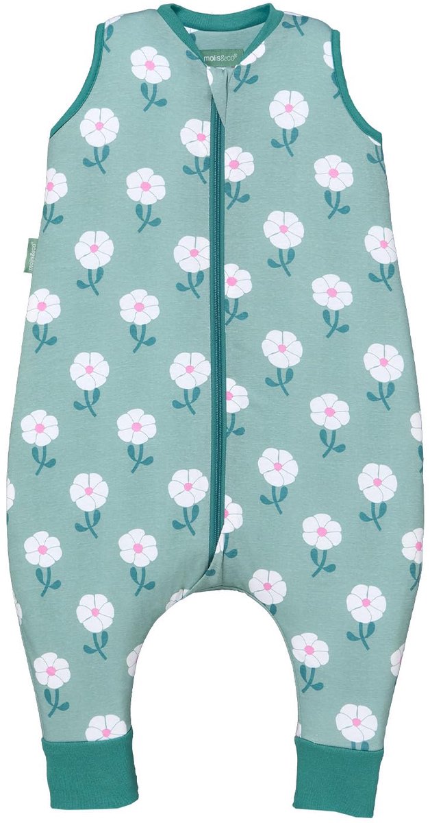SnelShoppen - Slaapzak met Voeten Lente en Herfst, 1 TOG Licht Gevoerd, 100% Katoen Öko-Tex 100, Sakura Garden, Voor Kinderen 3-6 Maanden