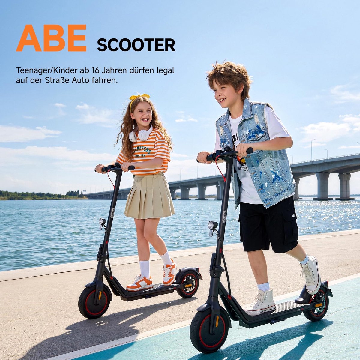 SnelShoppen - Elektrische step voor kinderen 6-10 jaar, 3 snelheidsmodi 5-16 km/h, 6 inch lichtgevende wielen, kleurrijke 7-kleurige lichten, E-scoote