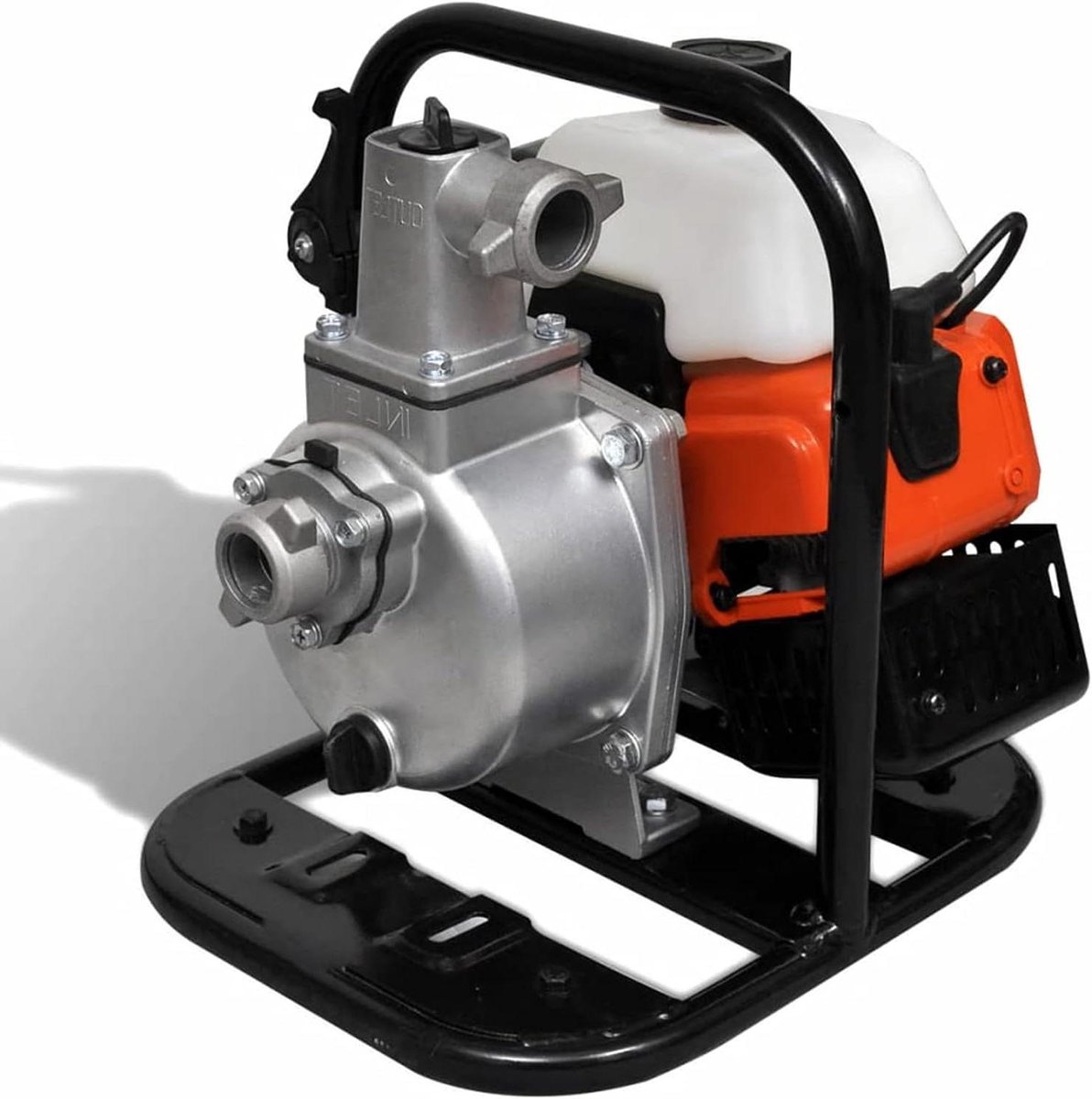 Waterpomp Benzine - Waterverplaatsing Pomp - Water Afvoeren - 2-Takt Motor - 25 mm Slangaansluiting - Zwart
