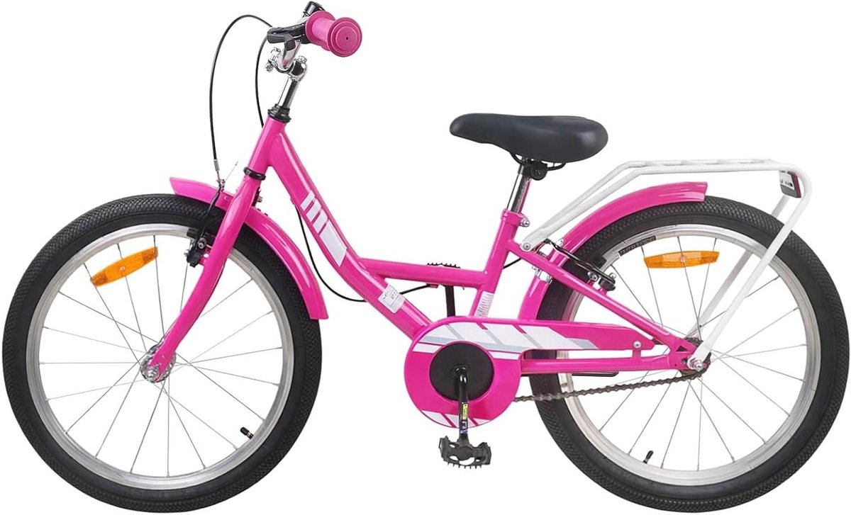 Kinderfiets - Meisjesfiets Peuterfiets - Buiten Fietsen - Verstelbare Handvatten - 20 Inch - Roze