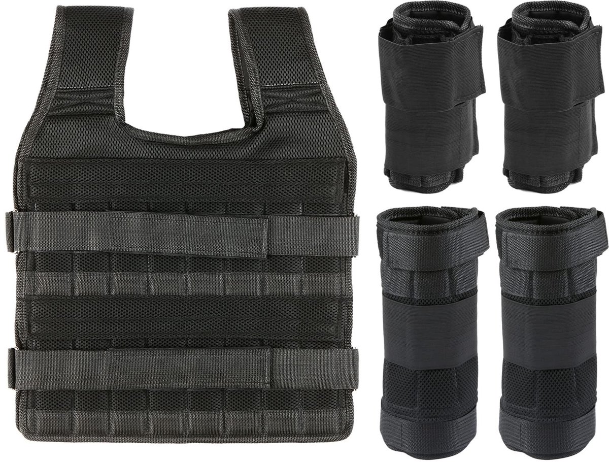 Dailygoods - Verstelbaar Trainingsvest met Gewichten - 35 kg Totaal