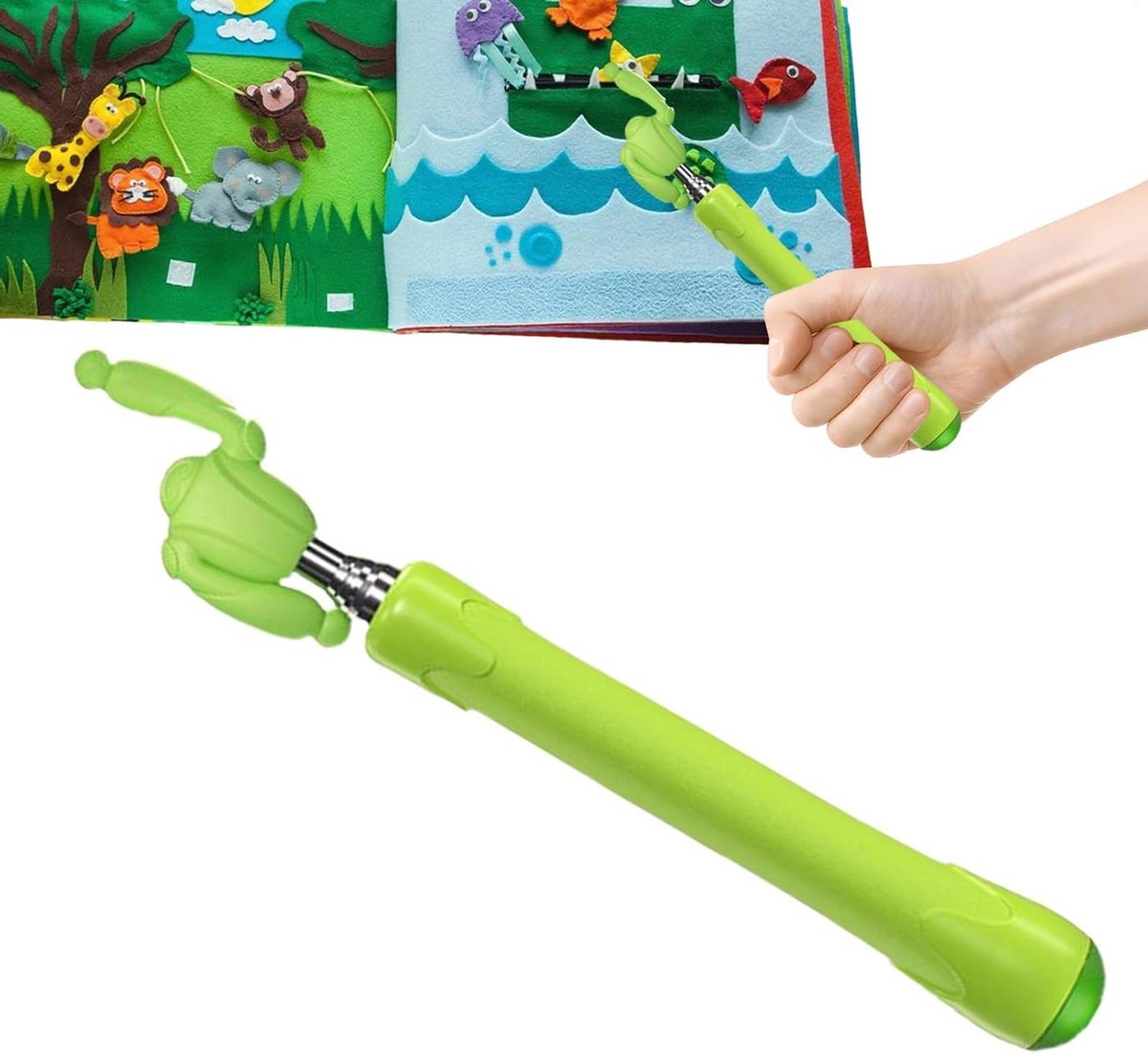 Aanwijzer Klaslokaal - Presentatiestick Leraar - Lesgeven Presenteren - Intrekbaar Telescopisch - 68 cm - Zwart