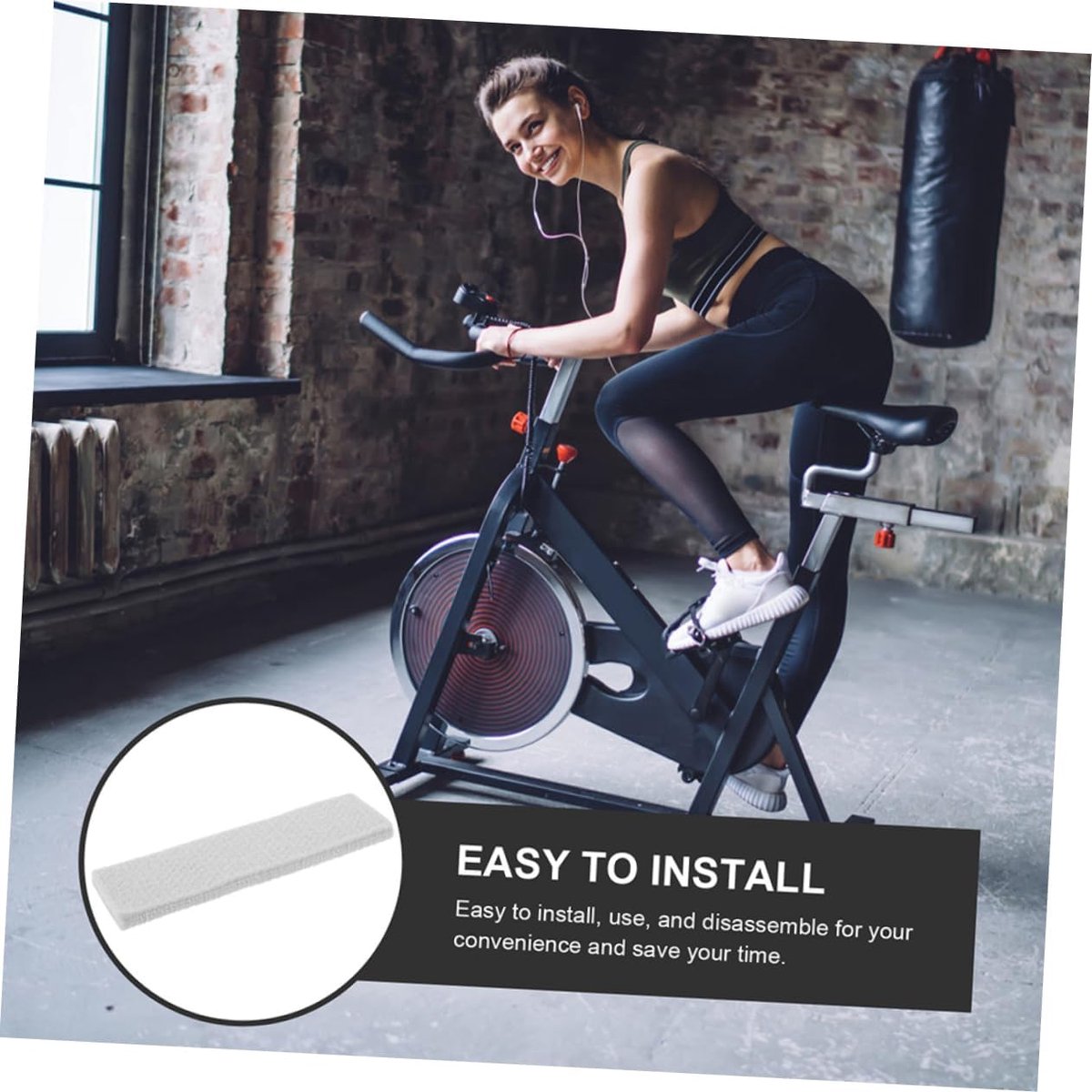 Fitnessfiets Remblokken - Hometrainer Onderdelen - Fietsen Onderhouden - Slijtvast Geruisloos - 6 Delige Set - Grijs
