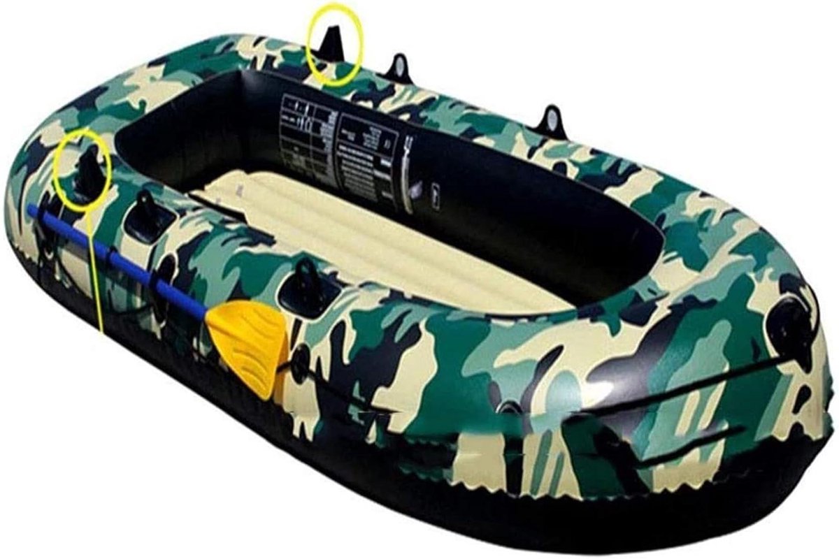Opblaasbare Rubberboot - Kajak Watersportboot - Vissen en Varen - Drie Lagen PVC - 272 x 152 cm - Camouflage