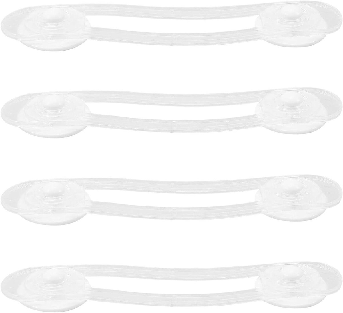 Baby Kastsloten - Kinderbeveiliging Lades - Huis Beveiligen - Anti-knelbeveiliging - 13 x 4 x 0.8 cm - Transparant