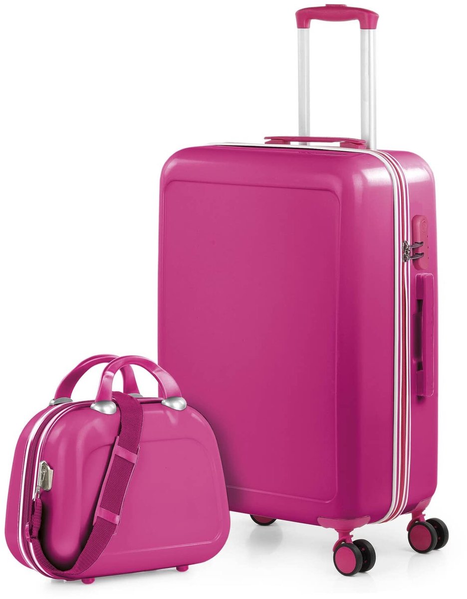 Koffer en handbagage 55x35x25 cm - Fuchsia