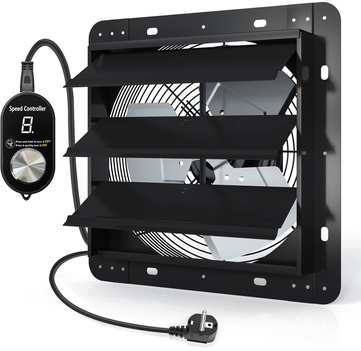 Afzuigventilator 350 mm - EC motor voor garages en kassen