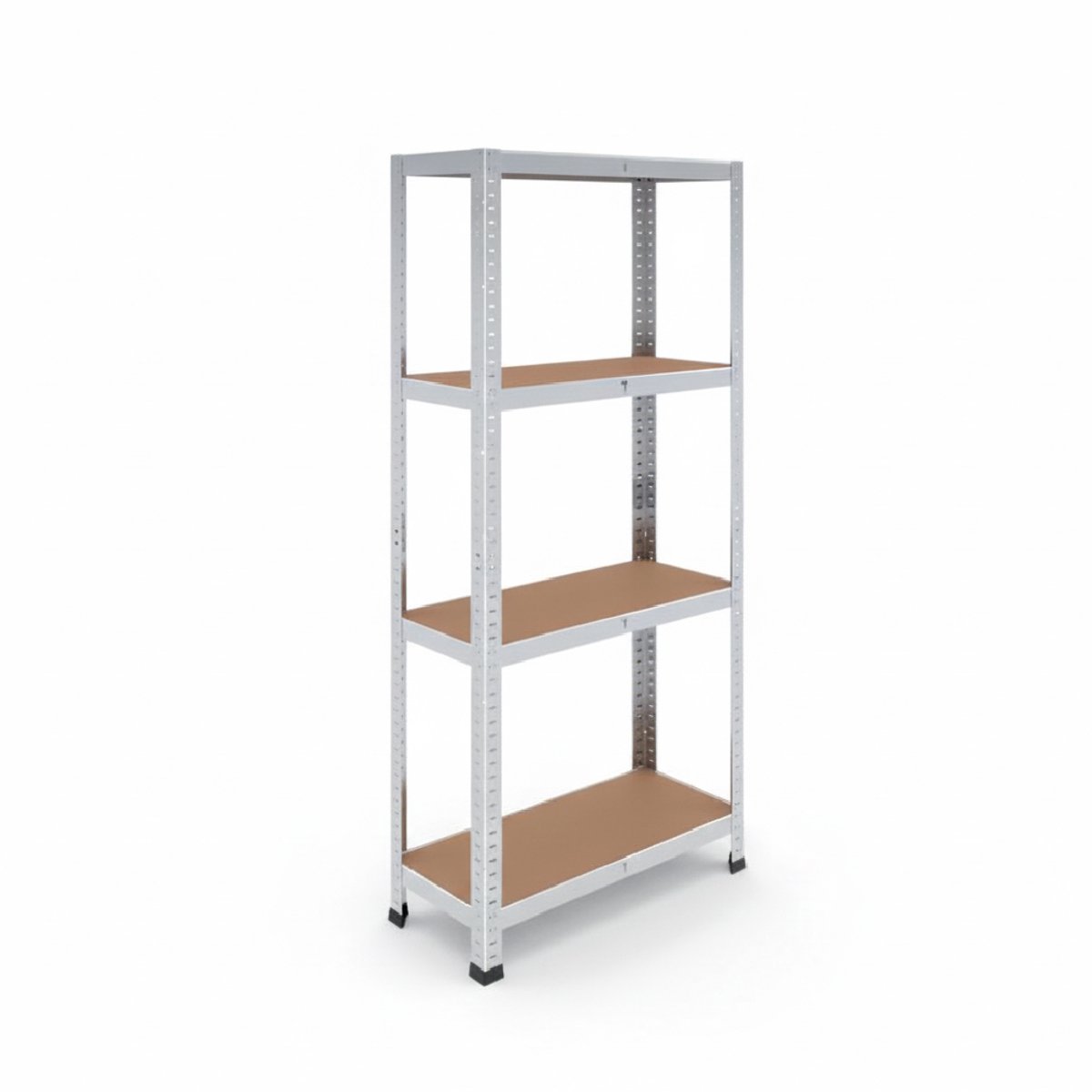 rackfriends metalen stellingkast - 150x70x30 cm - verzinkt - 4 planken