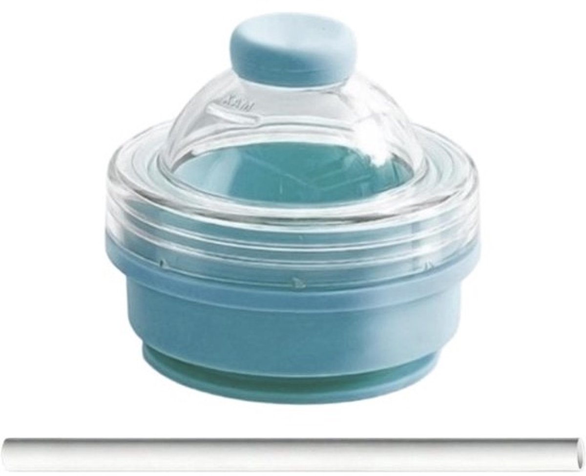 Ijsbal Maker - Drankkoeler - Dranken Koelen - Opvouwbaar Lekvrij - 325ml - Blauw
