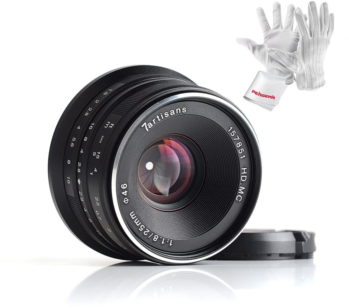 25mm F1.8 Handmatige Focus Prime Lens - Geschikt voor Micro Four Thirds - Zwart