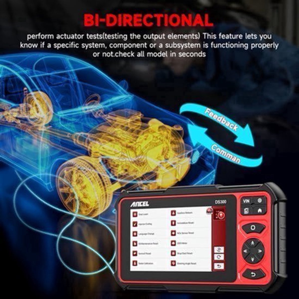 OBD2 Scanner – Auto Diagnosescanner – Foutcode Lezer – Auto Scanner – Diagnoseapparaat – Vier Systemen Diagnose – Olie Reset Functie – Handheld Compact