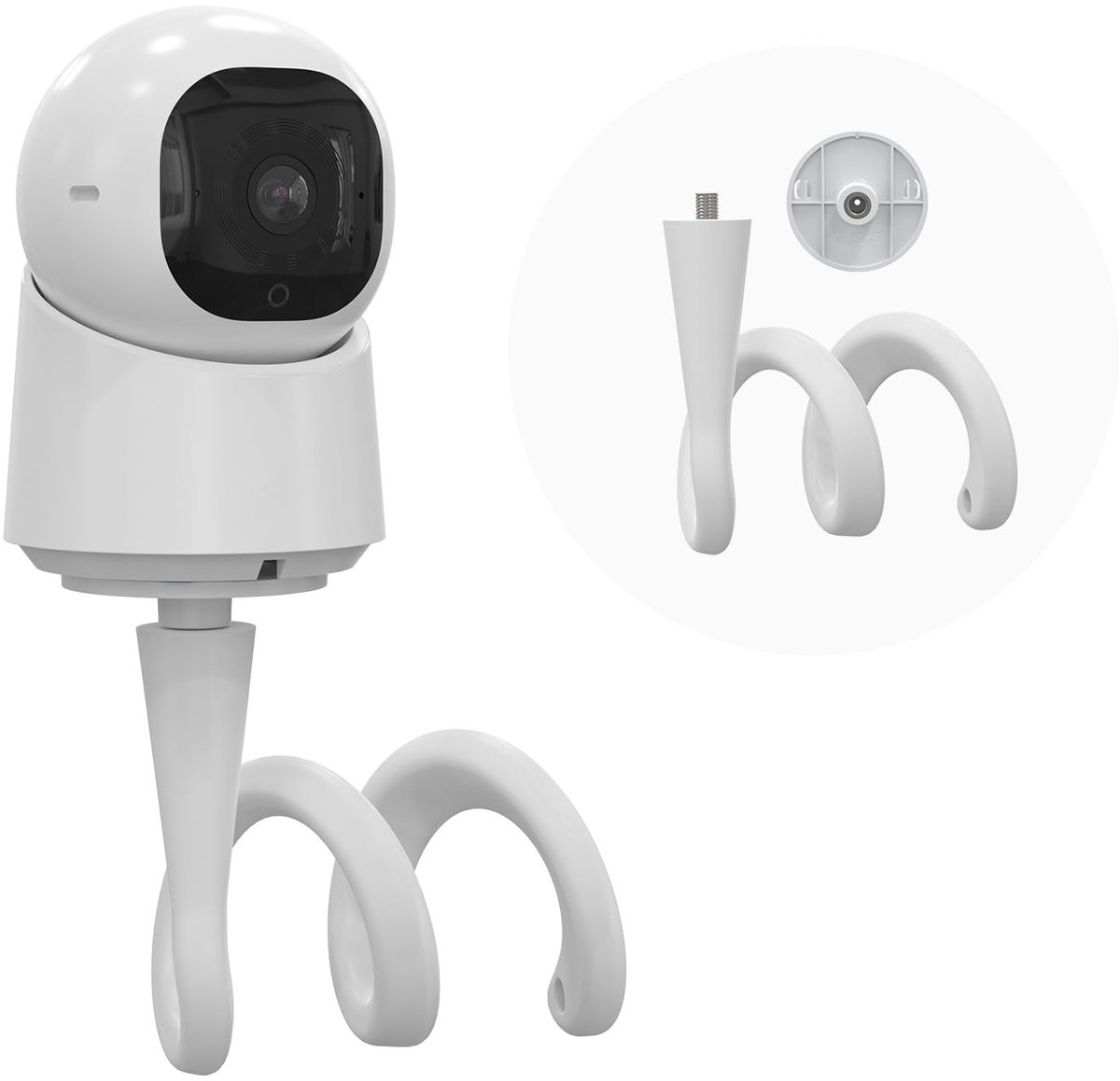 Flexibele camerahouder voor eufy Security Indoor Cam - Zwart
