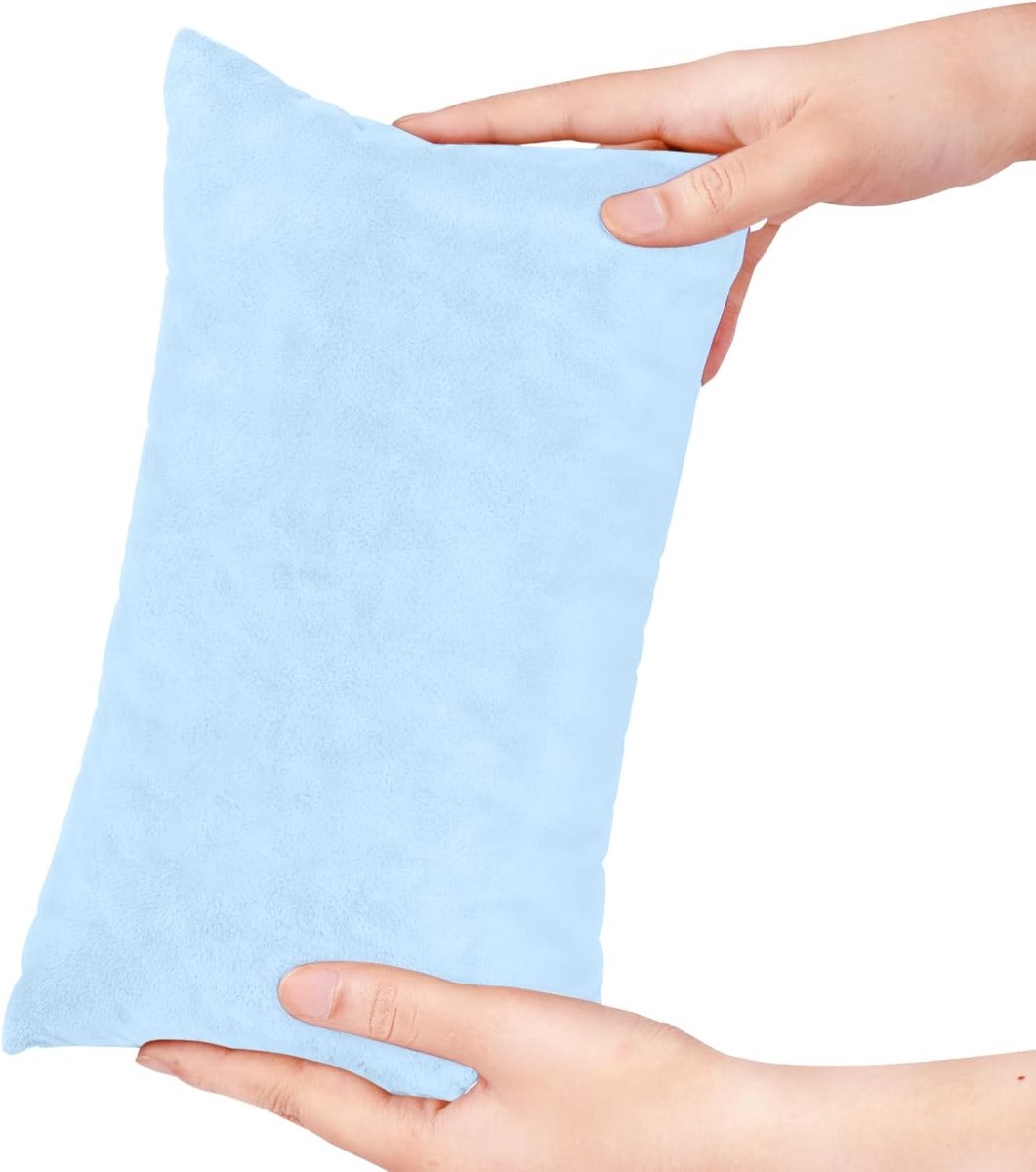 Klein Kussen 28 x 17.8 cm Met Afneembare Pluche Hoes, Ideaal Voor Pols, Knieën, Nek en Lendenen, Geschikt Voor Volwassenen en Huisdieren