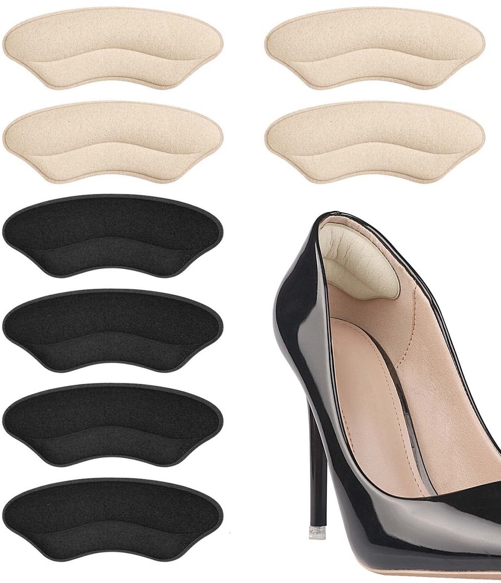 Hakken Pads voor Dames - Beige-Zwart, Blaren Preventie