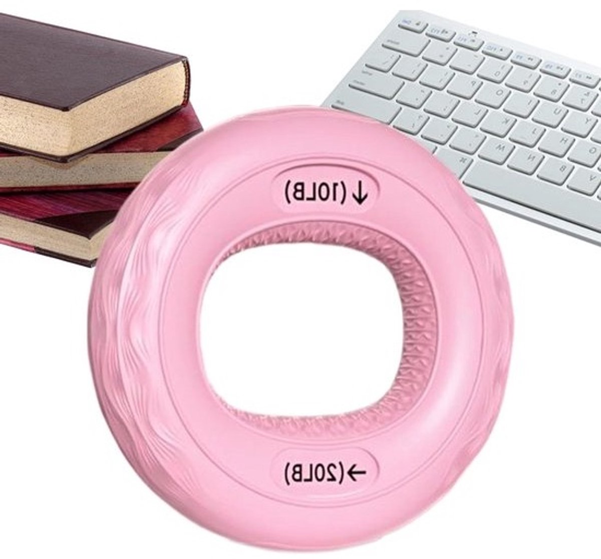 Handtrainingsapparaat - Vinger trainer - Spierversterking - Antislip siliconen - 7 cm diameter - Roze