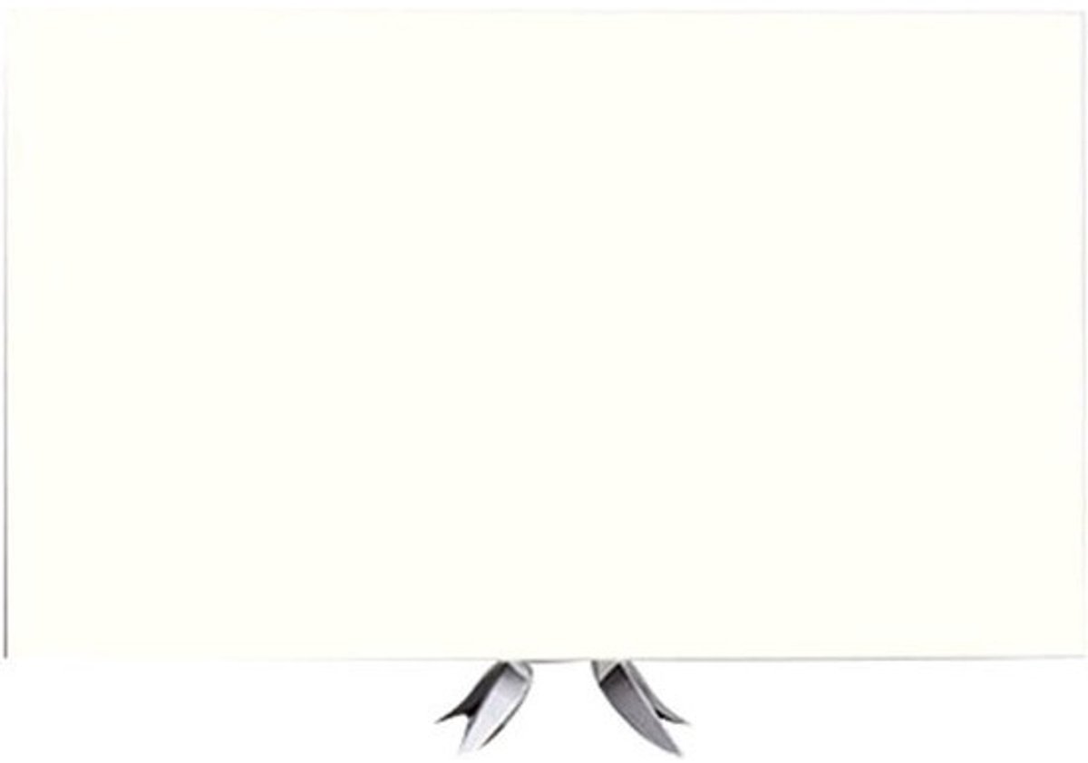 TV-hoes Stretch - Televisie beschermhoes - Stofvrij houden - Half-cover ontwerp - 47-50 inch - Wit