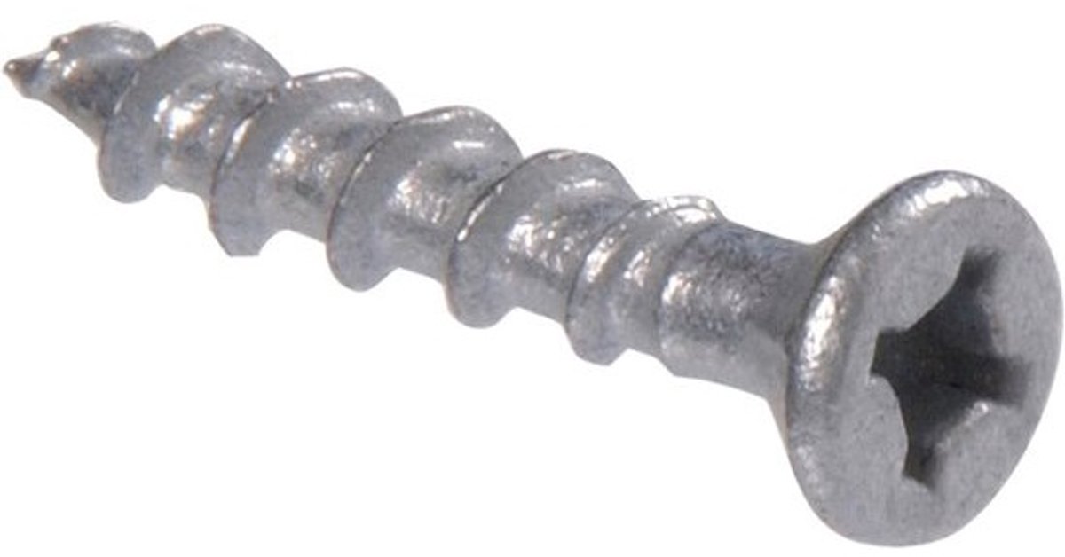 Verzinkte Schroeven - Houtschroeven Dekschroeven - Terrassen Bouwen - Dual Torq Aandrijving - 1 inch - Verzinkt