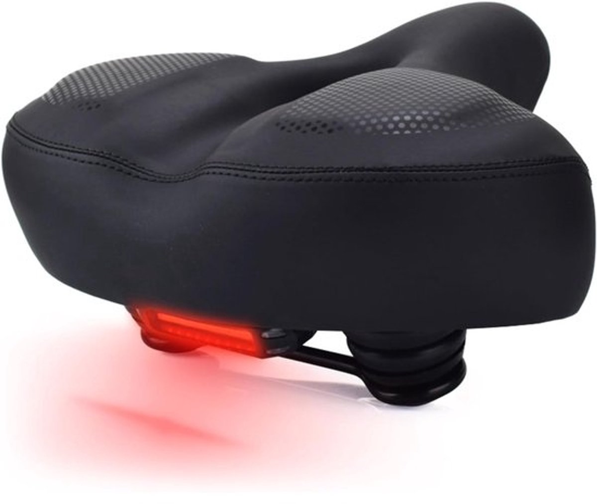 Fiets Zadelkussen - Fietszadelhoes Fietszadelkussen - Comfortabel Fietsen - Ergonomisch Ontwerp - 27 x 25.5 x 7 cm - Zwart