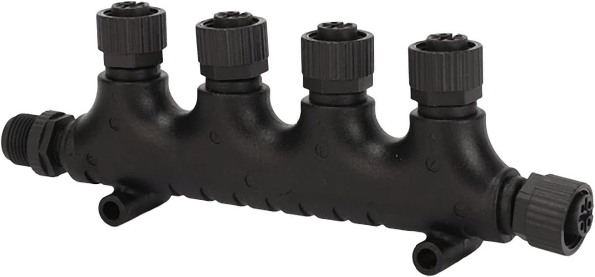 NMEA 2000 4 Ports Tee Connector M12 5 Pin IP67 Waterdichte Verbinding voor Bootnetwerken en Yachten, Onderdeel voor Maritieme Apparatuur