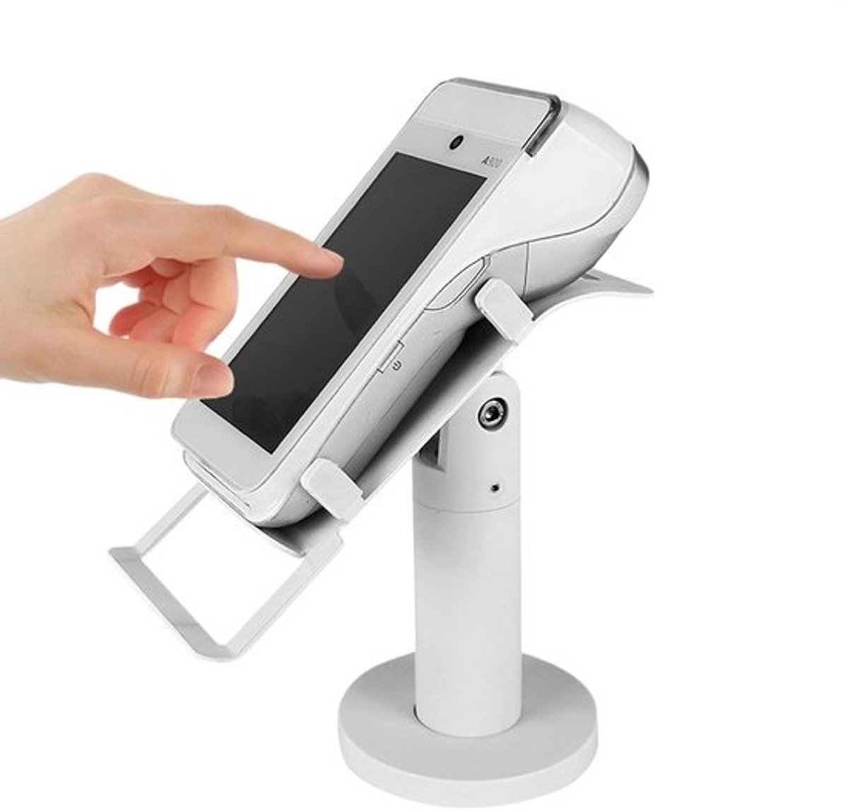Betaalautomaat Standaard - Kaartmachine Houder - Service Balie - 360 Graden Roterend - 21x10x9.5cm - Zwart
