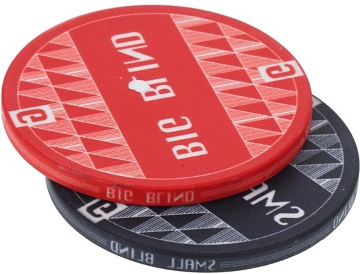 Gokchips Speelkaarten - Poker Fiches - Spel Accessoire - Keramiek Composiet - 43 x 43 x 03 cm - Gemengde Kleur