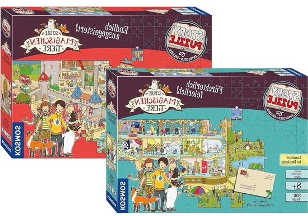 Verhaal Puzzel Set - Educatieve Puzzels - Avontuurlijk Spelen - Licht Op In Donker - 200 Teile - Diverse Kleuren