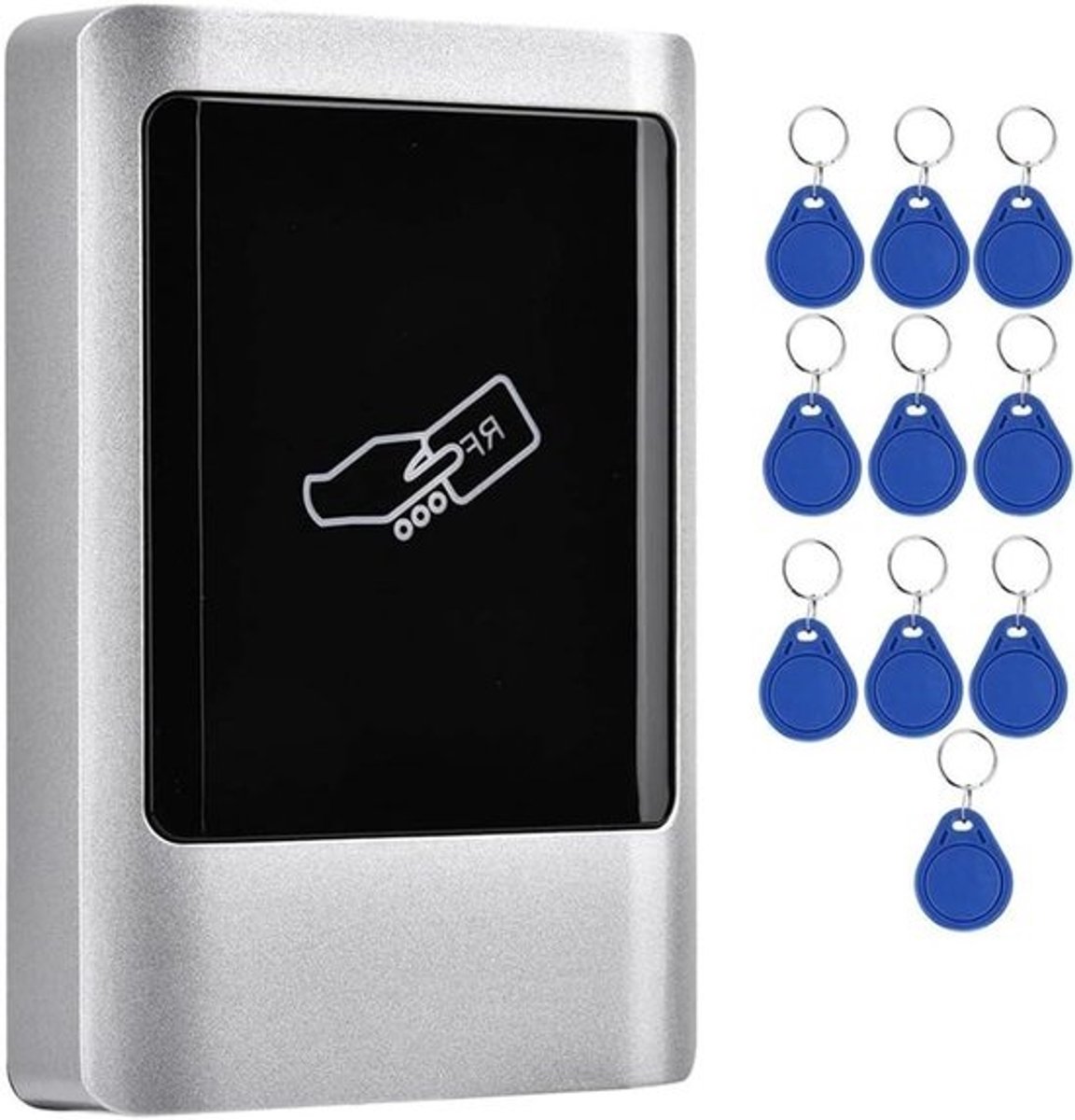 Waterdichte Toegangscontrole - Deur Beheersysteem - Toegang Regelen - Metalen Touchscreen Behuizing - 19 x 14 x 7 cm - Zilverkleurig