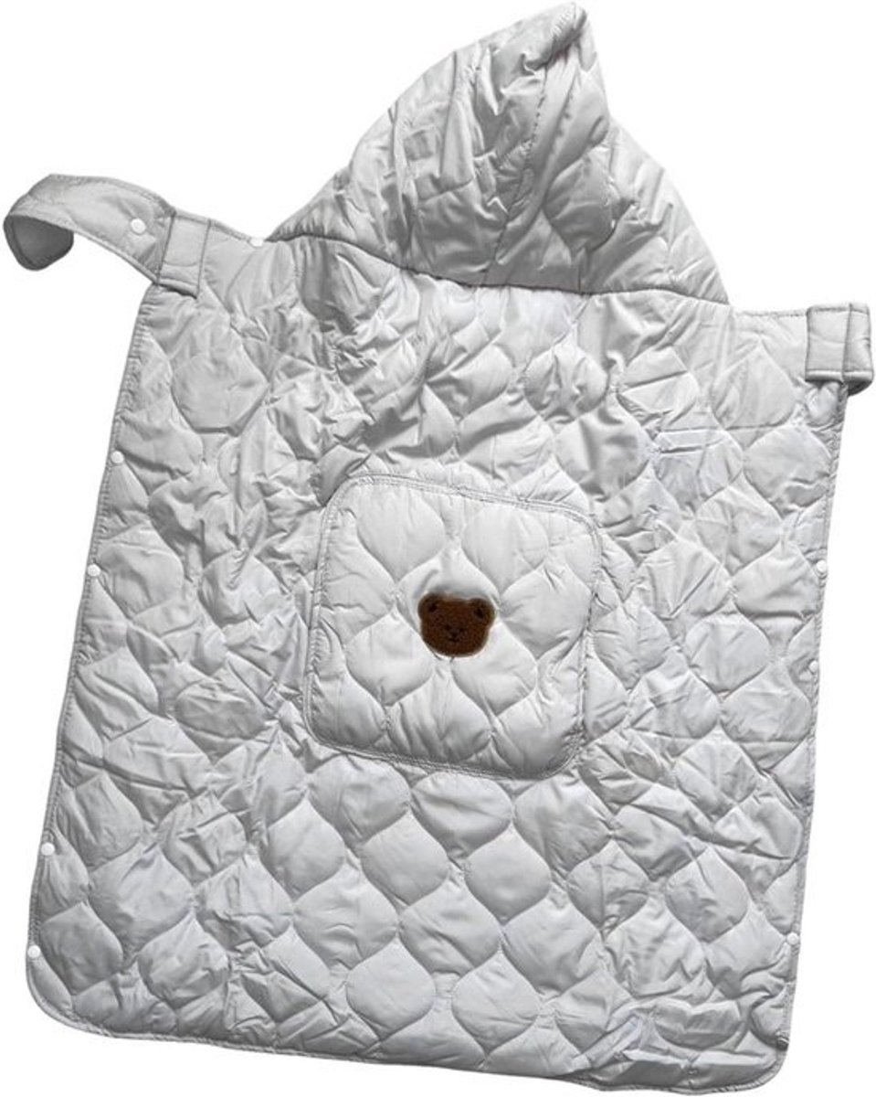 Draagzakhoes - Babycape Kinderwagen - Baby Beschermen - Zachte Katoen - 92.5x71.5cm - Beige