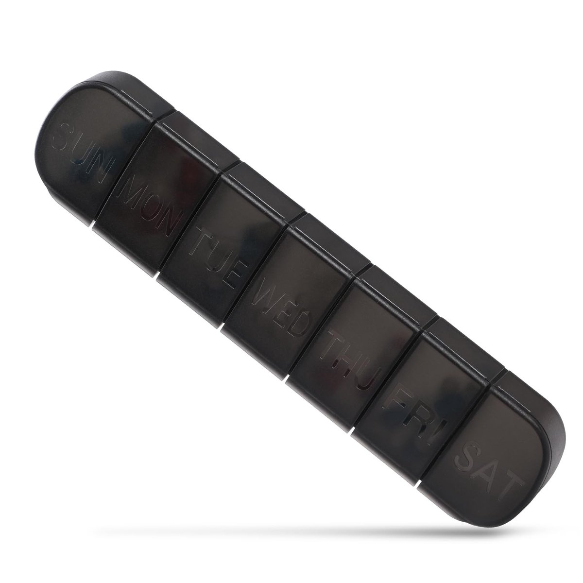 Wekelijkse pillenorganizer - Vitamine-planner - Zwart