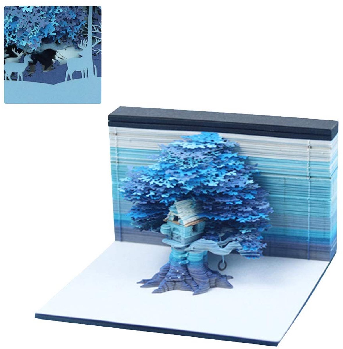 3D Zelfklevende Notities - Creatief Blauw Ontwerp